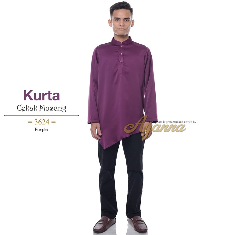 Kurta Cekak Musang 3624 (Purple)