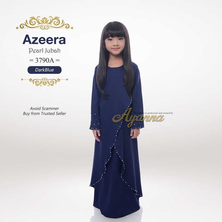 Azeera Pearl Jubah 3790A (DarkBlue)