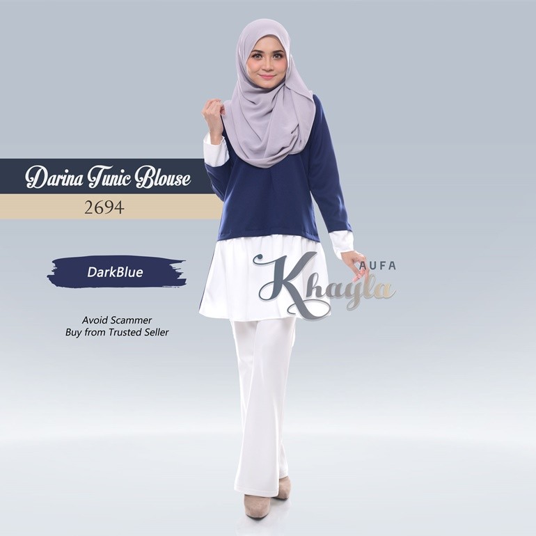 Darina Tunic Blouse 2694 (DarkBlue)