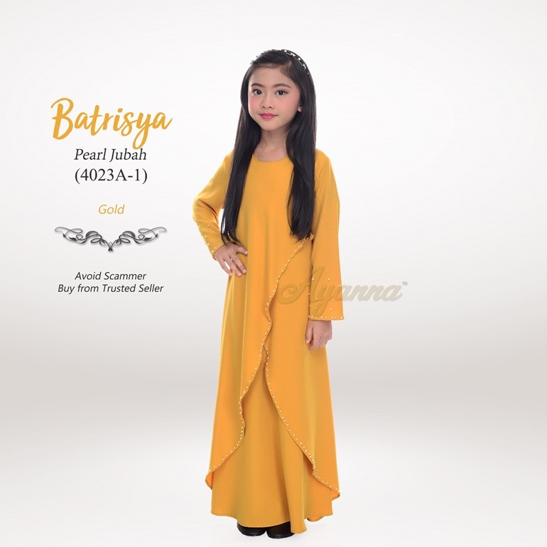 Batrisya Pearl Jubah 4023A-1 (Gold)