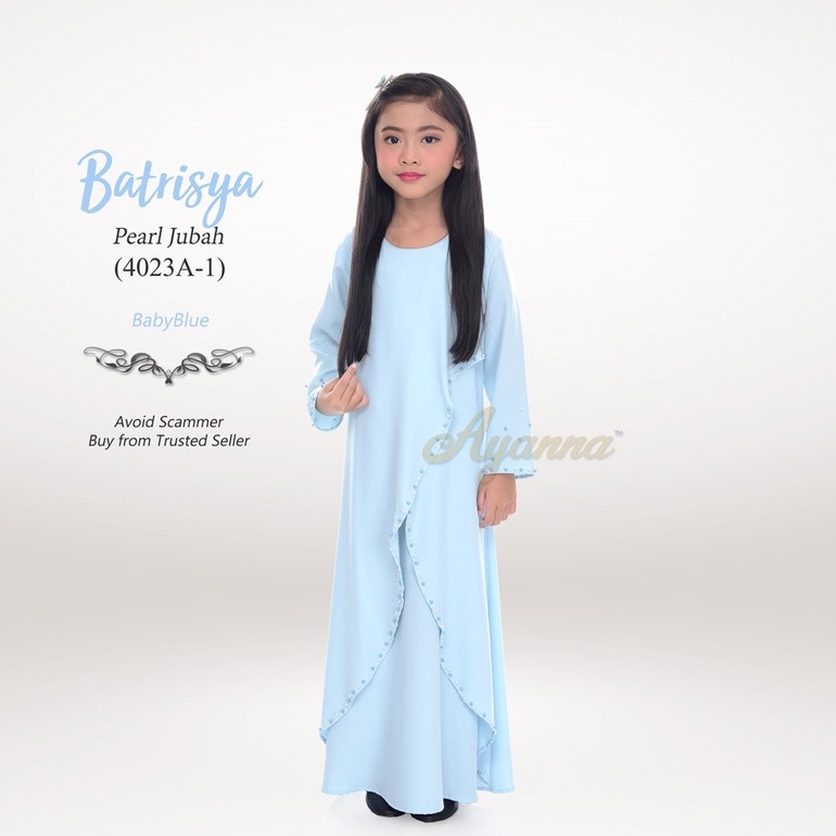 Batrisya Pearl Jubah 4023A-1 (BabyBlue)