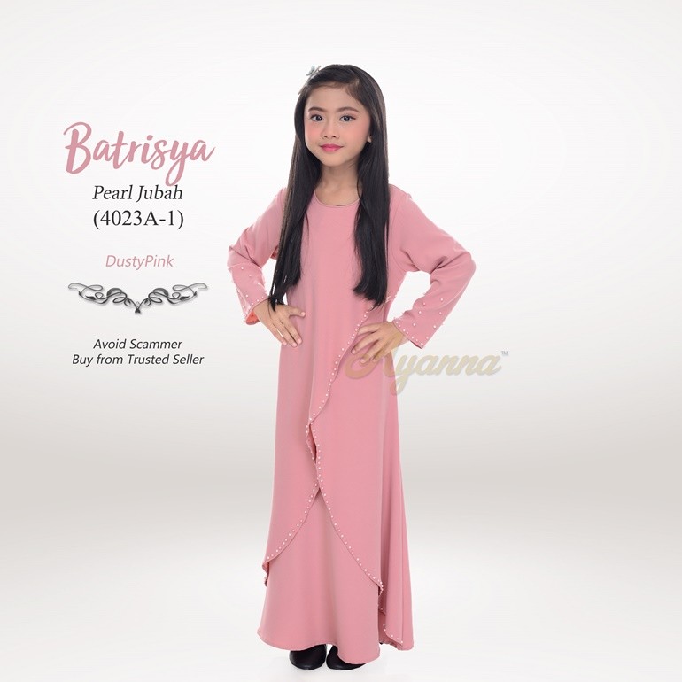 Batrisya Pearl Jubah 4023A-1 (DustyPink)