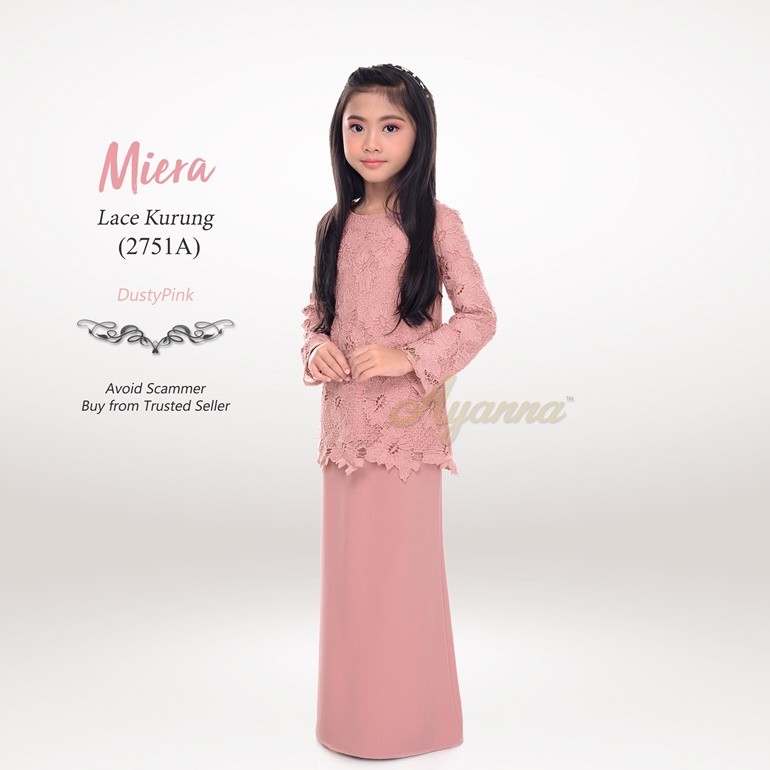 Miera Lace Kurung 2751A (DustyPink)