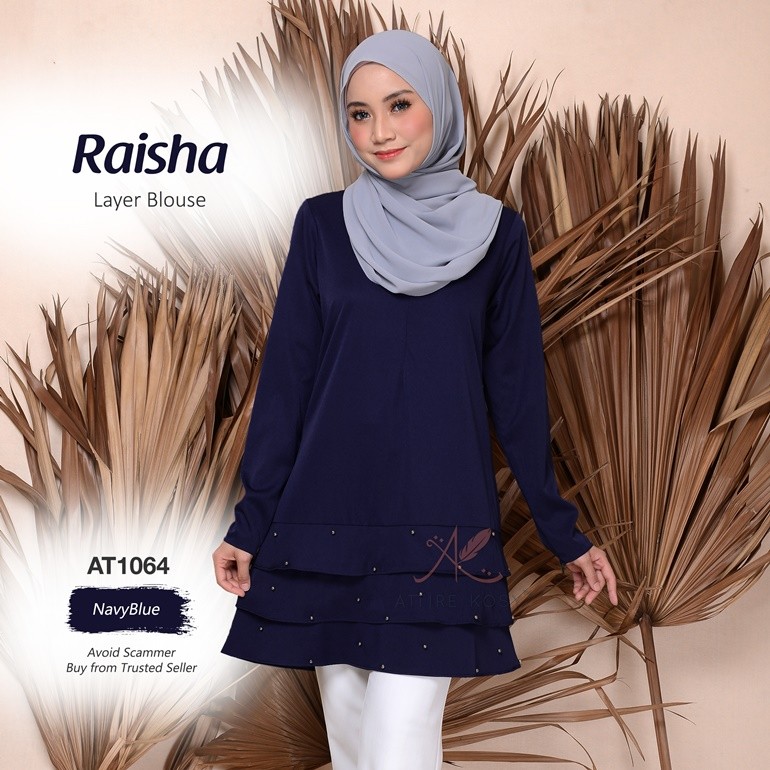 Raisha Layer Blouse AT1064 (NavyBlue)
