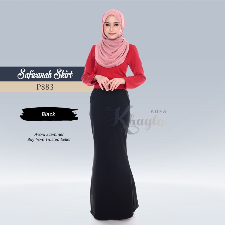 Safwanah Skirt P883 (Black)