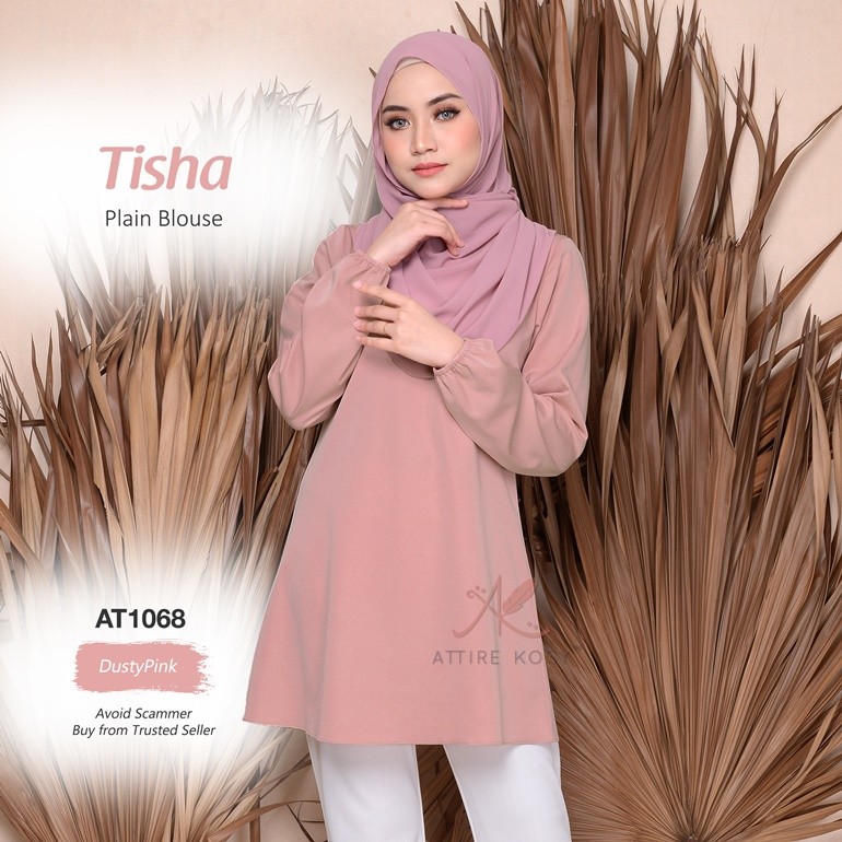 Tisha Plain Blouse AT1068 (DustyPink)