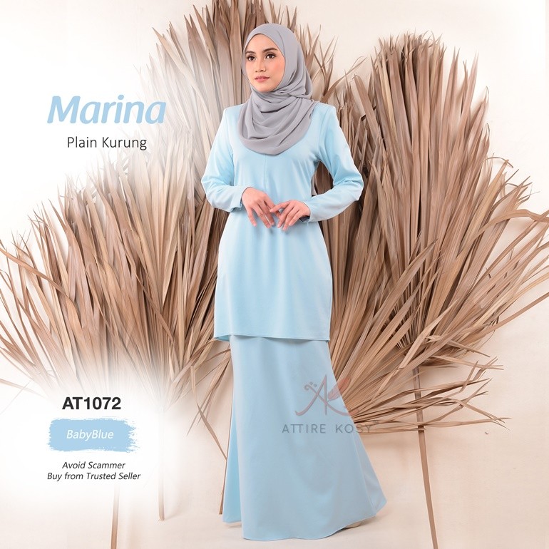 Marina Plain Kurung AT1072 (BabyBlue)