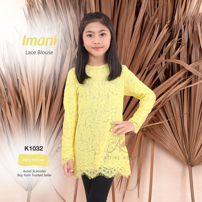 Imani Lace Blouse K1032 (BabyYellow)