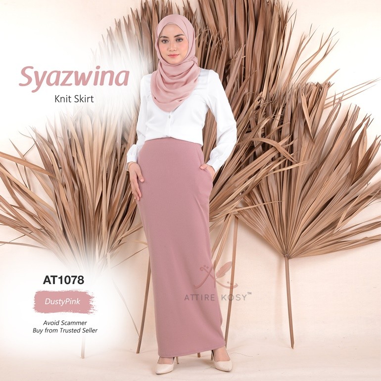 Syazwina Knit Skirt AT1078 (DustyPink)
