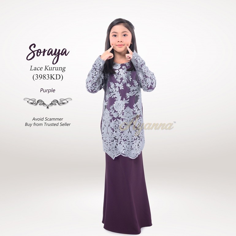 Soraya Lace Kurung 3983KD (Purple)