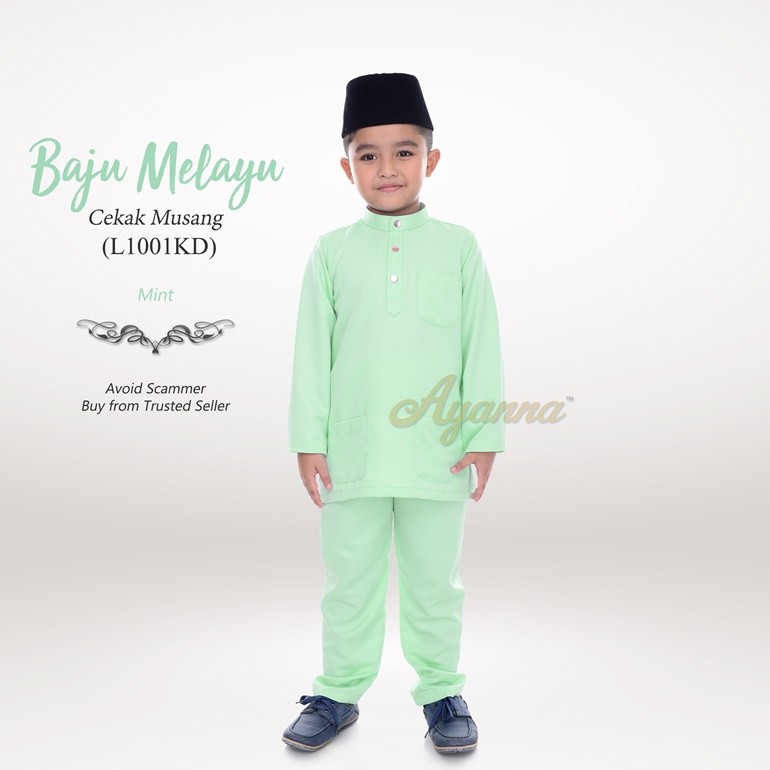 Baju Melayu Cekak Musang L1001KD (Mint)