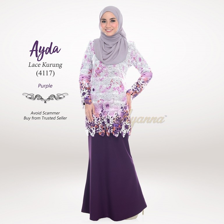 Ayda Lace Kurung 4117 (Purple)
