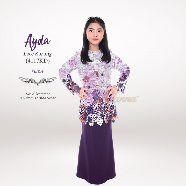 Ayda Lace Kurung 4117KD (Purple)