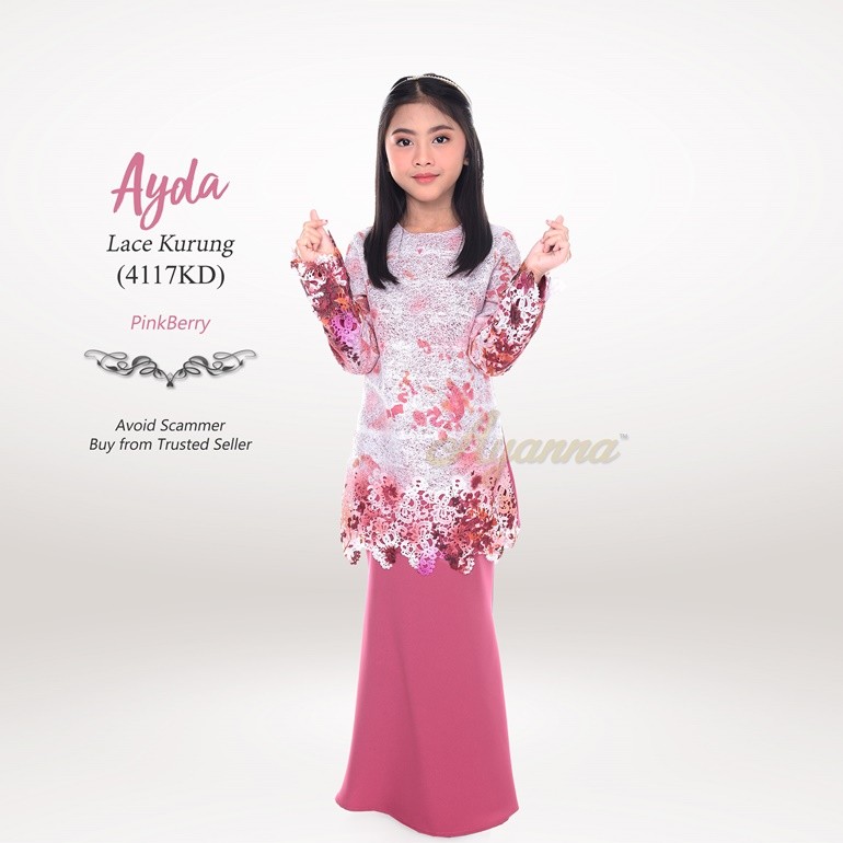 Ayda Lace Kurung 4117KD (PinkBerry)