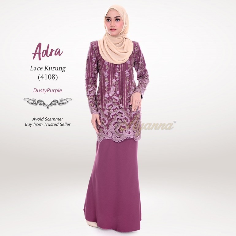 Adra Lace Kurung 4108 (DustyPurple)