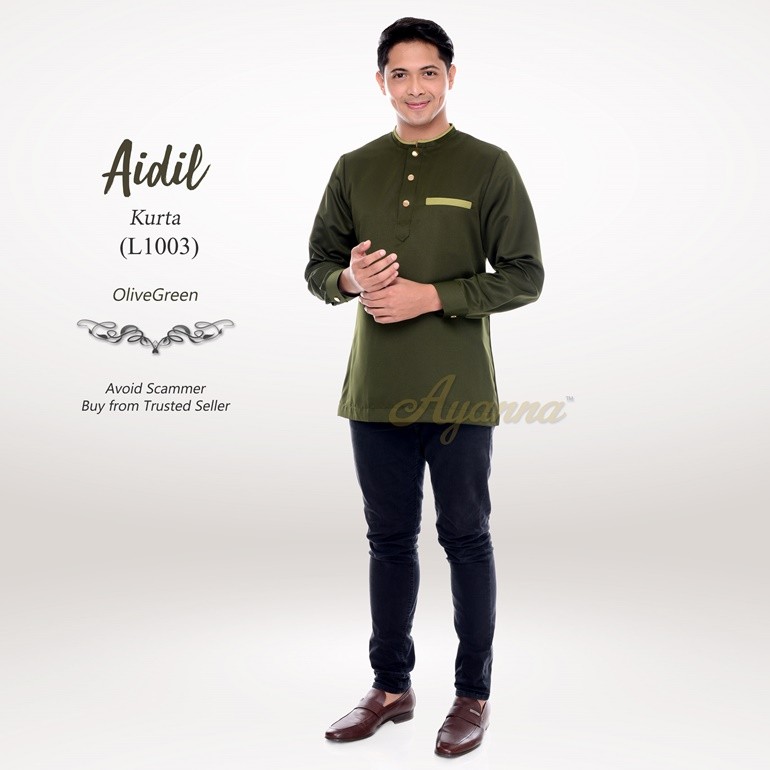 Aidil Kurta L1003 (OliveGreen)