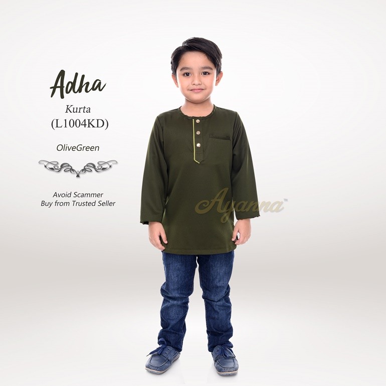 Adha Kurta L1004KD (OliveGreen)