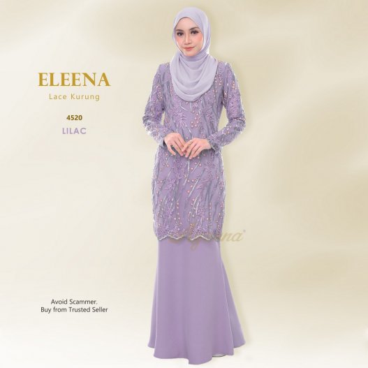 Eleena Lace Kurung 4520 (Lilac)