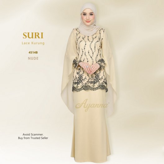 Suri Lace Kurung 4514B (Nude) 