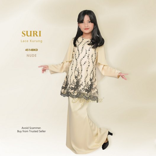 Suri Lace Kurung 4514BKD (Nude)