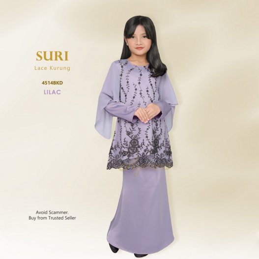 Suri Lace Kurung 4514BKD (Lilac)