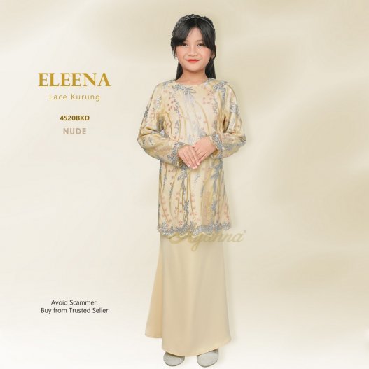 Eleena Lace Kurung 4520BKD (Nude) 