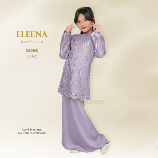 Eleena Lace Kurung 4520BKD (Lilac) 