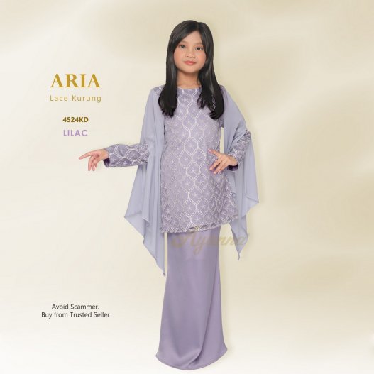 Aria Lace Kurung 4524KD (Lilac)