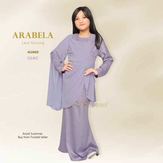 Arabela Lace Kurung 4526KD (Lilac)