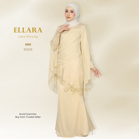 Ellara Lace Kurung 4525 (Nude)