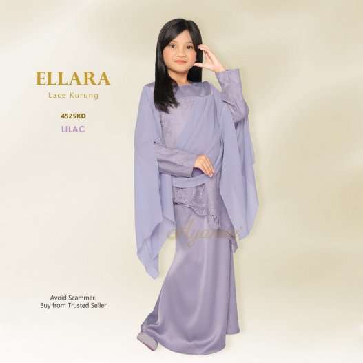 Ellara Lace Kurung 4525KD (Lilac) 