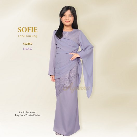 Sofie Lace Kurung 4528KD (Lilac) 
