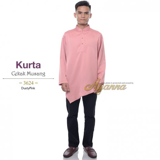 Kurta Cekak Musang 3624 (DustyPink) 
