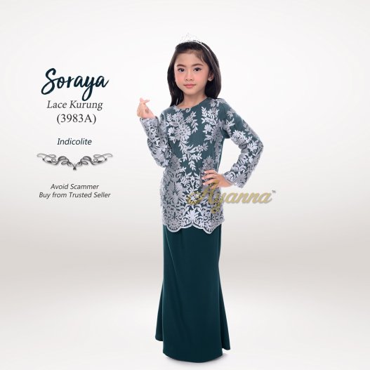 Soraya Lace Kurung 3983A (Indicolite)