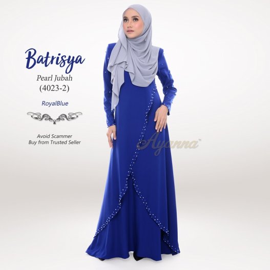 Batrisya Pearl Jubah 4023-2 (RoyalBlue) 