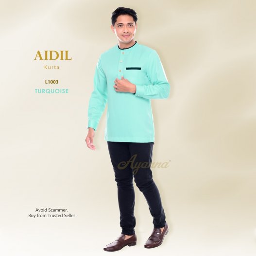 Aidil Kurta L1003 (Turquoise) 