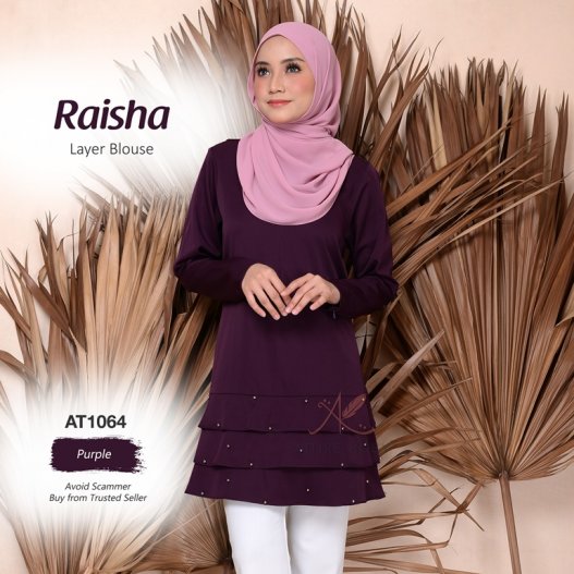 Raisha Layer Blouse AT1064 (Purple) 