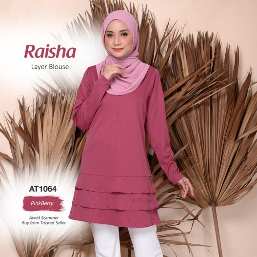 Raisha Layer Blouse AT1064 (PinkBerry) 