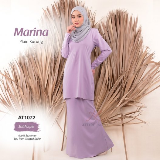 Marina Plain Kurung AT1072 (SoftPurple) 