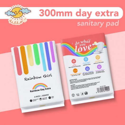 Rainbow Day Extra Sanitary Pads (300mm) 