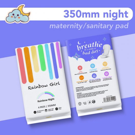 Rainbow Night Sanitary Pads (350mm) 