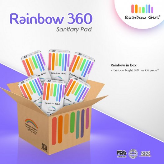 Rainbow 360 Box - 6 packs