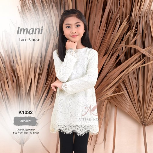 Imani Lace Blouse K1032 (OffWhite)