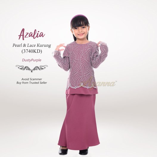 Azalia Pearl & Lace Kurung 3740KD (DustyPurple) 