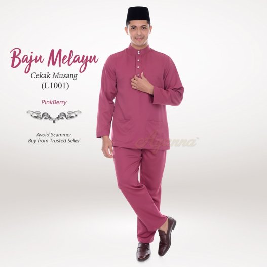 Baju Melayu Cekak Musang L1001 (PinkBerry) 