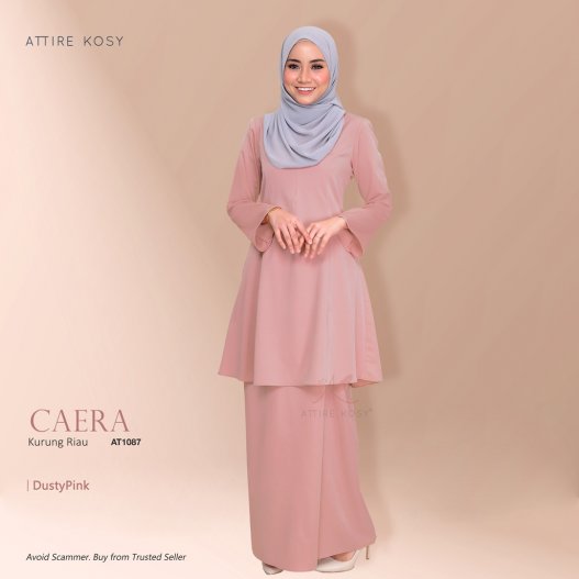 Caera Kurung Riau AT1087 (DustyPink) 