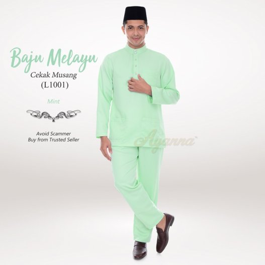 Baju Melayu Cekak Musang L1001 (Mint) 