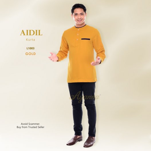 Aidil Kurta L1003 (MustardGold)