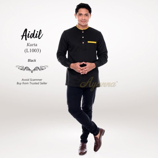 Aidil Kurta L1003 (Black) 