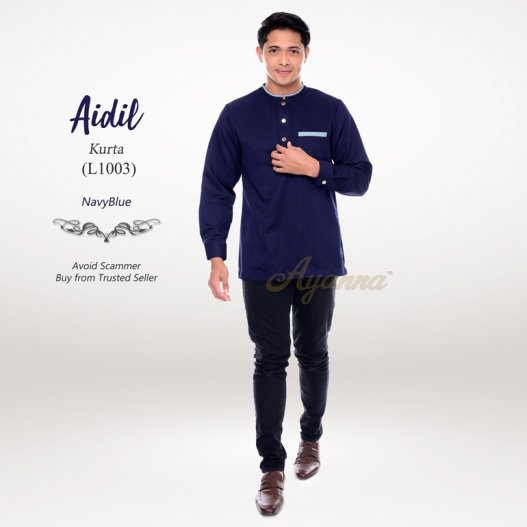 Aidil Kurta L1003 (NavyBlue) 